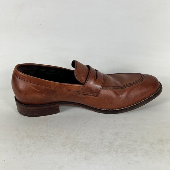 Cole Haan Warner Grand Penny Loafers Men\'s 10 Brown Tan Leather Slip-On C11444 main image 5